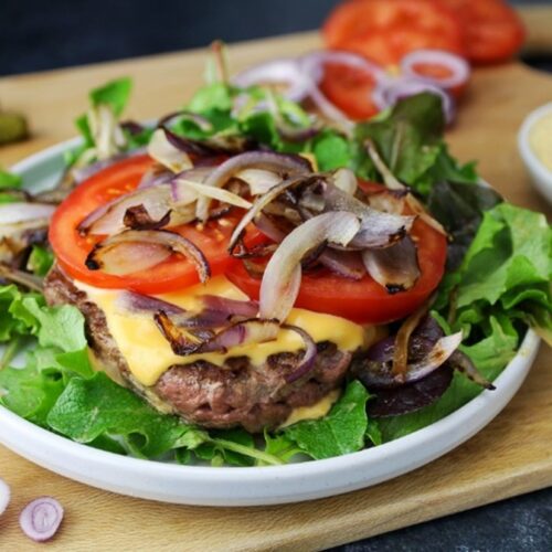 Salade façon burger ig bas santé